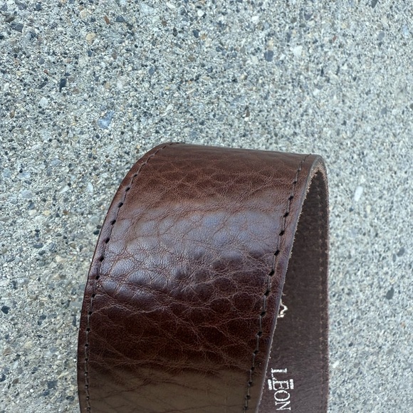 Leon size S made in Italy Lux snakeskin and leather Textured Women's Belt - Picture 4 of 15